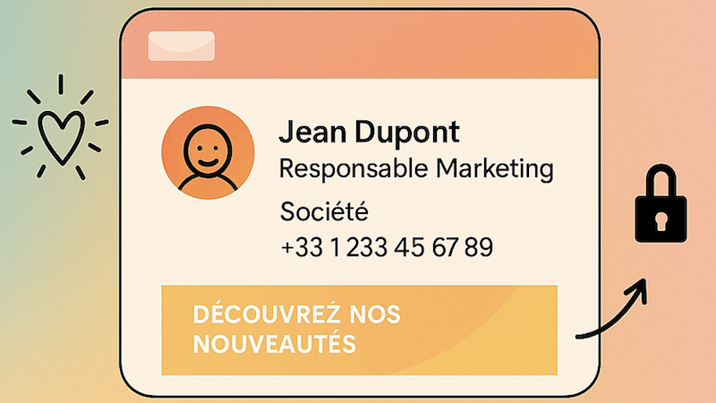 La signature email a aussi un rôle pour trouver des prospects et l'image de l'entreprise